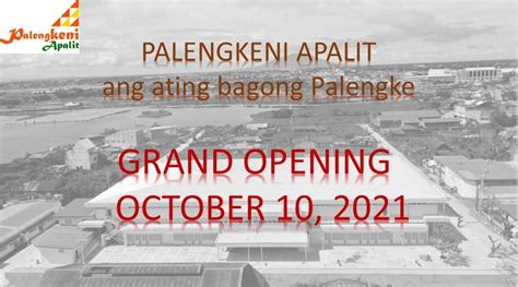 Opening of new Apalit public market set Oct. 10 .